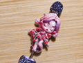 Acrílico Skullpanda rosas.
