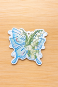 Acrilico mariposa azul.