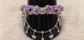 Pulsera de flores accesorio de gato