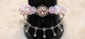 Pulsera copo de nieve rosa