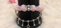 Pulsera de flores rosa