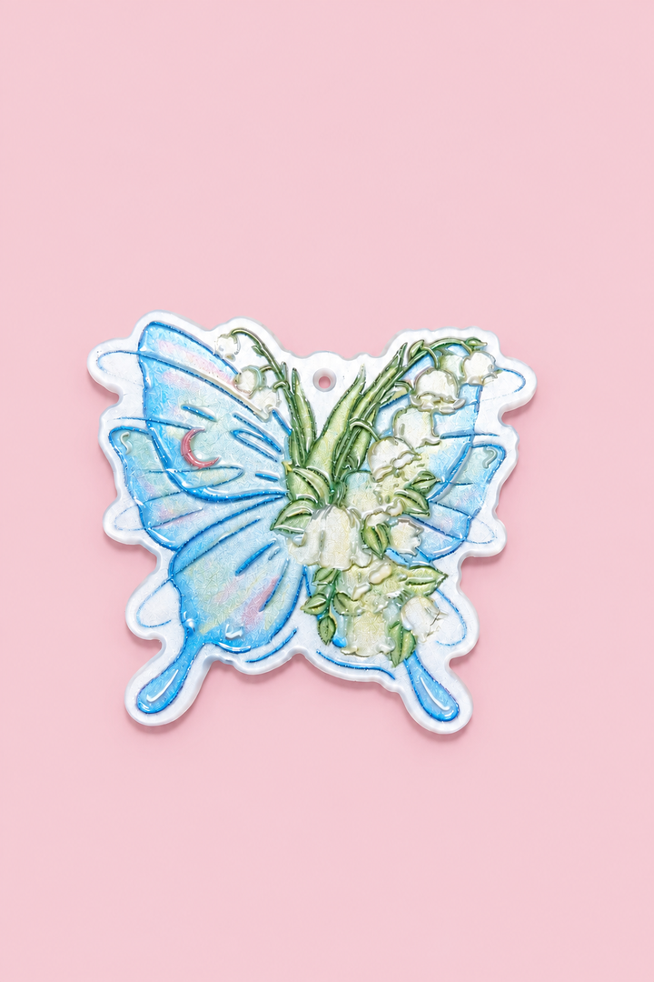 Acrílico mariposa azul